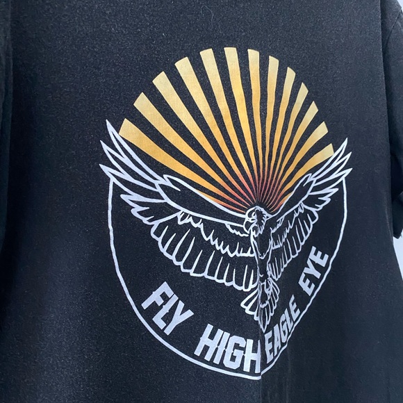 Fly High Eagle Eye Black T-Shirt - Picture 2 of 4